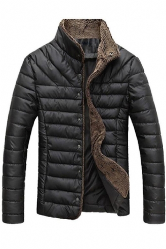 Winterjacke Für Herren Fleece Dicke Warme Jacke Parkas Wattierte Wintermäntel Für Herrenbekleidung