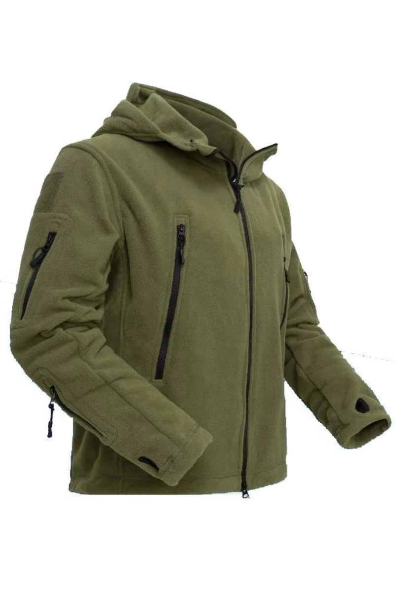 Winterjacke Für Herren Fleecejacke Mantel Herrenoberbekleidung Warm Reißverschluss Freizeitjacke Herrenkleidung Kapuzenjacke Mäntel