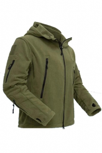 Winterjacke Für Herren Fleecejacke Mantel Herrenoberbekleidung Warm Reißverschluss Freizeitjacke Herrenkleidung Kapuzenjacke Mäntel