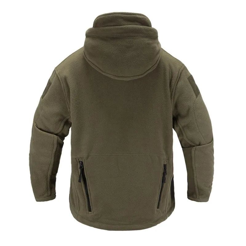 Winterjacke Für Herren Fleecejacke Mantel Herrenoberbekleidung Warm Reißverschluss Freizeitjacke Herrenkleidung Kapuzenjacke Mäntel - Khaki