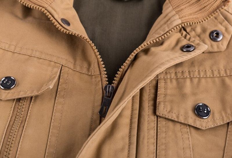 Winterjacke Für Herren Militär Armee Pilot Bomberjacke Taktische Freizeitjacke Der Luftwaffe - Schwarz