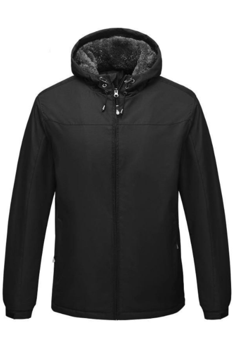 Wintersportjacke Für Herren Lässige Windjacke Für Draußen Thermo-kapuzenmäntel Fleece Warme Jacken Für