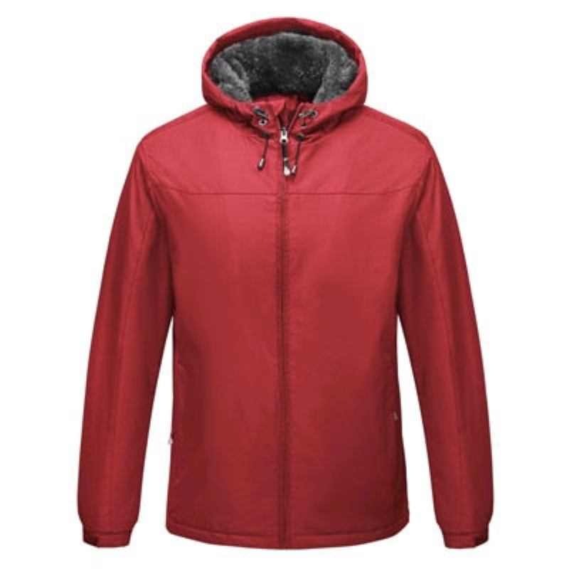 Wintersportjacke Für Herren Lässige Windjacke Für Draußen Thermo-kapuzenmäntel Fleece Warme Jacken Für - Himmelblau