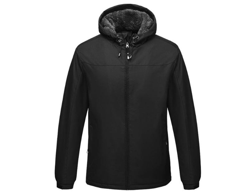 Wintersportjacke Für Herren Lässige Windjacke Für Draußen Thermo-kapuzenmäntel Fleece Warme Jacken Für - Himmelblau