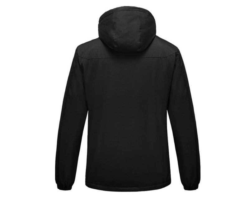 Wintersportjacke Für Herren Lässige Windjacke Für Draußen Thermo-kapuzenmäntel Fleece Warme Jacken Für - Himmelblau