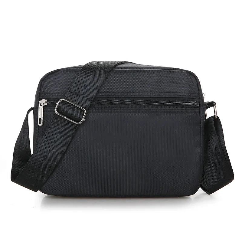 Herren Messenger Bag Mini Business Schultertaschen Lässige Umhängetaschen Mehrschichtig - Schwarz