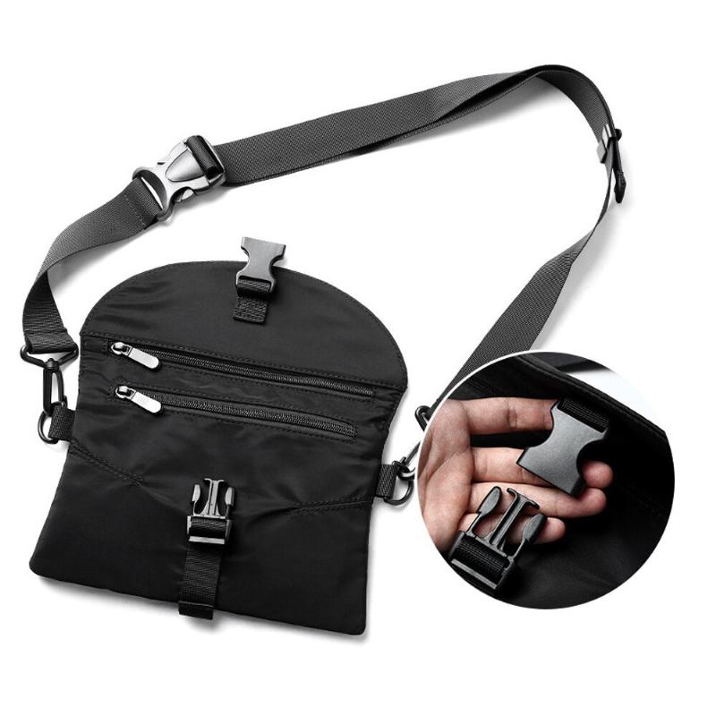 Herren Messenger Bag Oxford Umhängetaschen Business Weiche Handtaschen Mini Handtasche - Schwarz