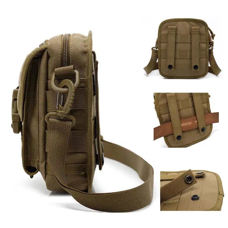 Taktische Tasche Nylon-hüfttasche Hüfttasche Camping-umhängetasche - Khaki