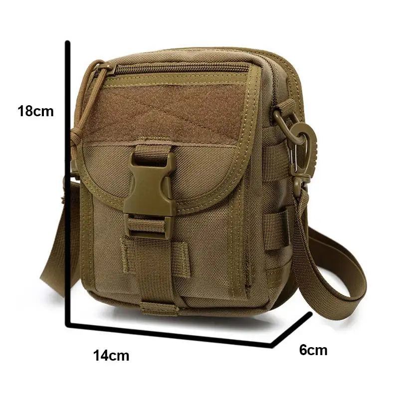 Taktische Tasche Nylon-hüfttasche Hüfttasche Camping-umhängetasche - Khaki