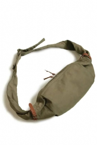 Tasche Armeegrün Sun Tide Canvas Einzelne Diagonale Spannweite Leder