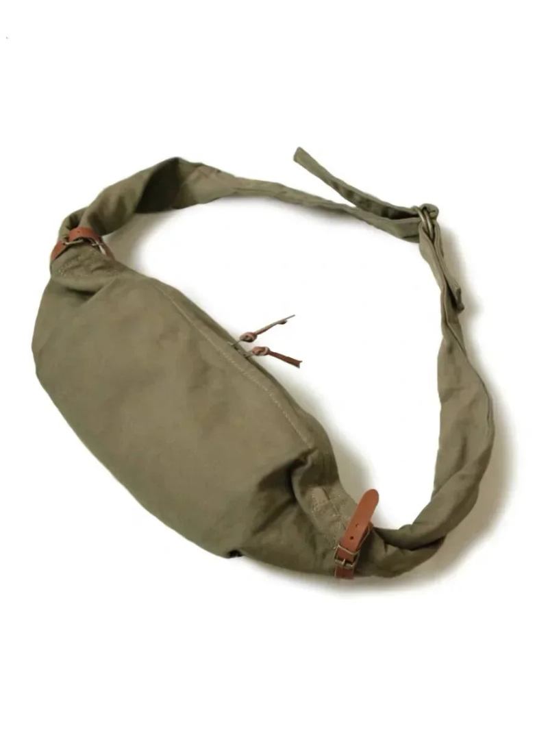 Tasche Armeegrün Sun Tide Canvas Einzelne Diagonale Spannweite Leder - Armee grün