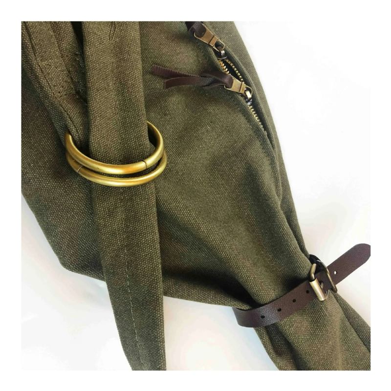 Tasche Armeegrün Sun Tide Canvas Einzelne Diagonale Spannweite Leder - Armee grün