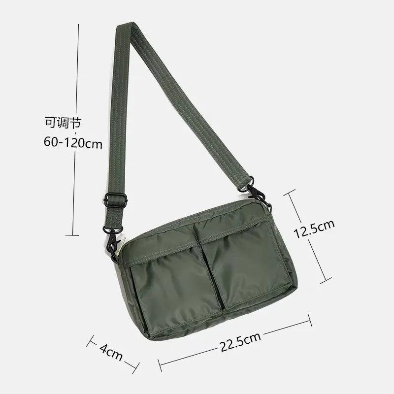 Umhängetasche Lässige Aus Nylon Für Herren Wasserdichte Messenger-tasche Mini-tasche Designer-tasche - Schwarz