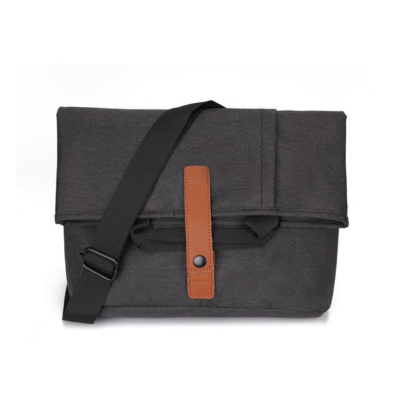 Umhängetaschen Für Herren Canvas-messenger-taschen Vintage Wasserdichte Taschen - Schwarz