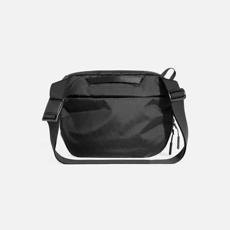 Unisex One Shoulder Crossbody Bag Hüfttasche Brusttasche - Schwarz