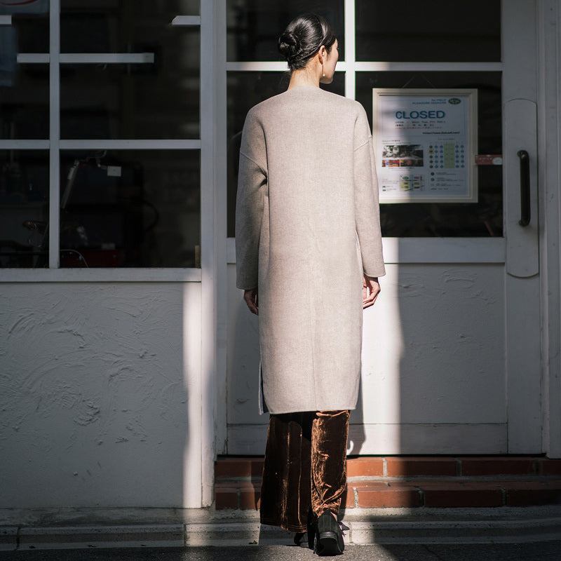 Feiner Blauer Wollmantel Für Damen Trendige Übergröße Zwei Möglichkeiten Winterjacken Bestickte Mäntel Zu Tragen - Damen-Trenchcoats