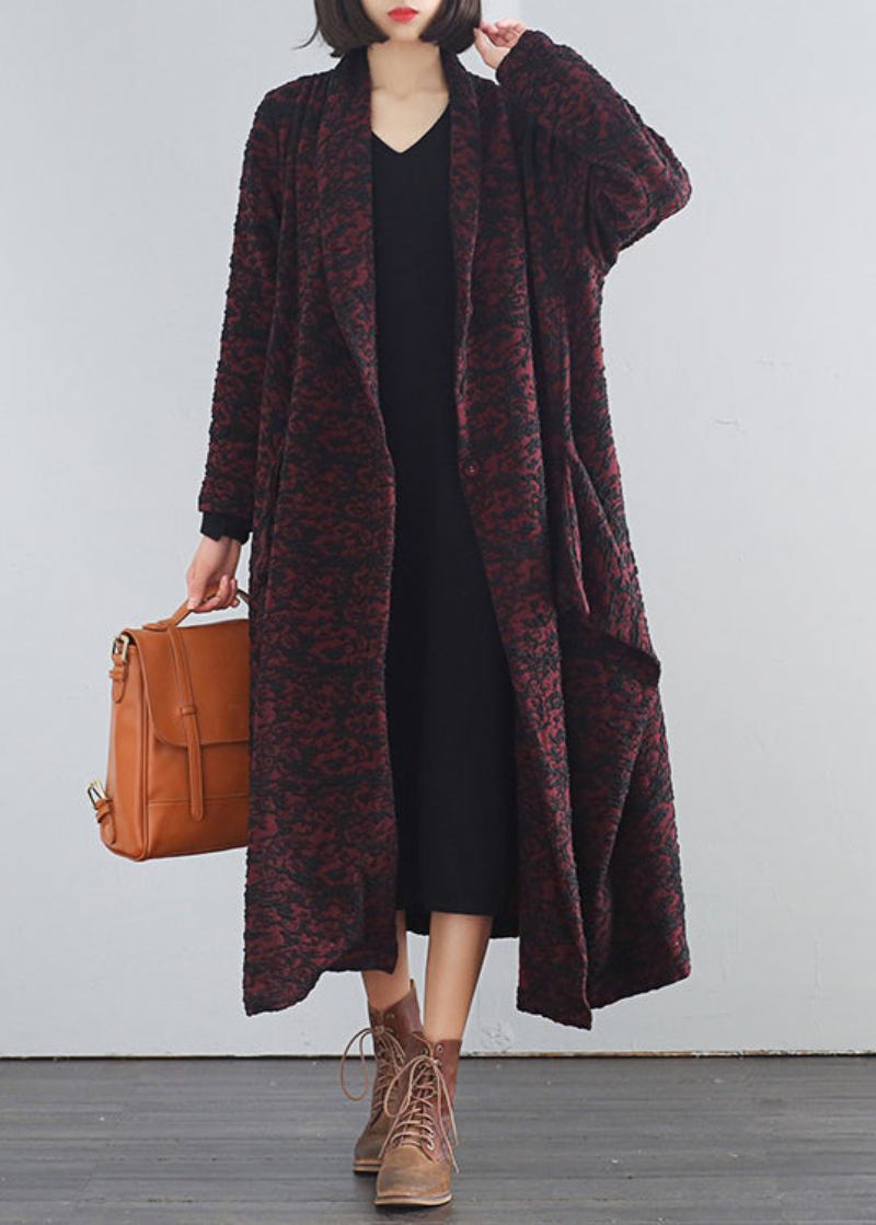 Mulberry Trenchcoats Mit V-ausschnitt Und Print-knopfleiste Für Den Herbst - Maulbeere