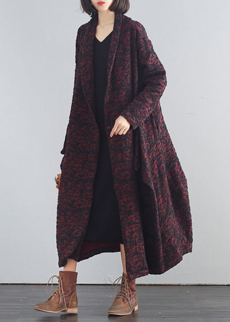 Mulberry Trenchcoats Mit V-ausschnitt Und Print-knopfleiste Für Den Herbst - Maulbeere