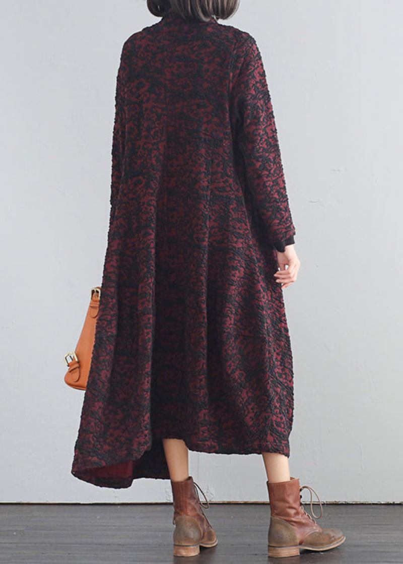 Mulberry Trenchcoats Mit V-ausschnitt Und Print-knopfleiste Für Den Herbst - Maulbeere