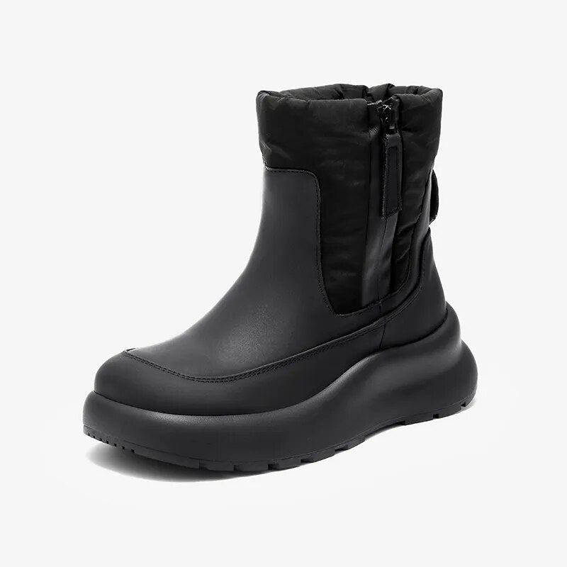 Damenstiefel Mit Hohen Absätzen Stiefel Für Herbst Winterschuhe Damen Stiefeletten Mit Spitzer Spitze Winter Kurz - Schwarz