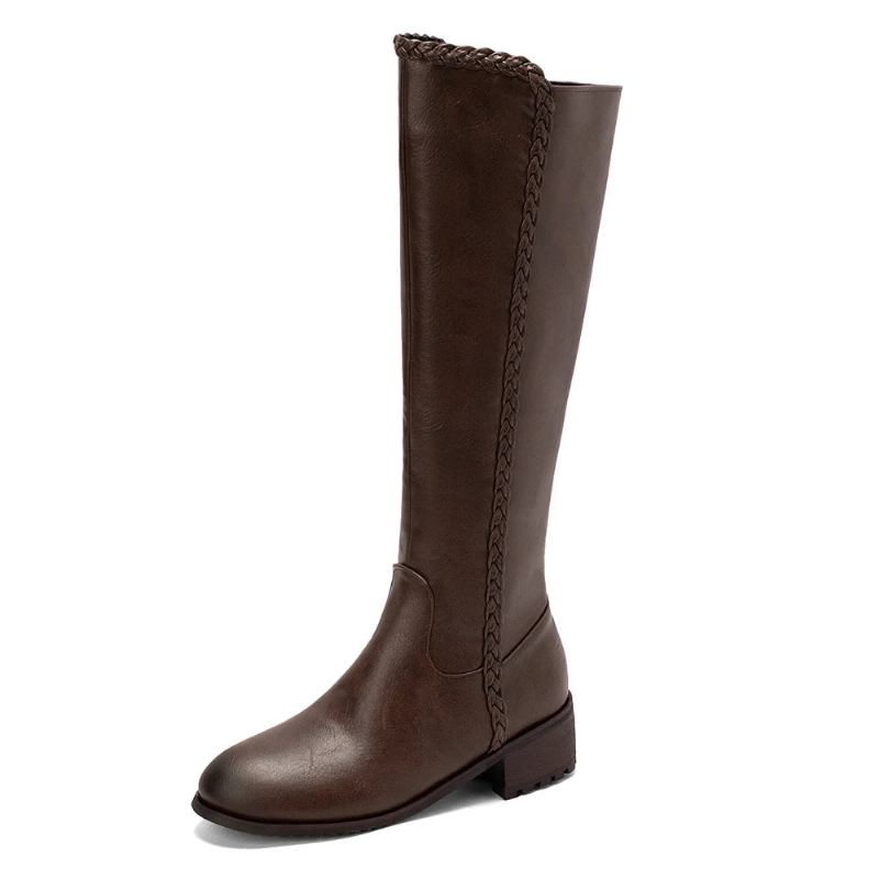 Hohe Damenstiefel Westernschuhe Für Damen Prägnanter - Gelb