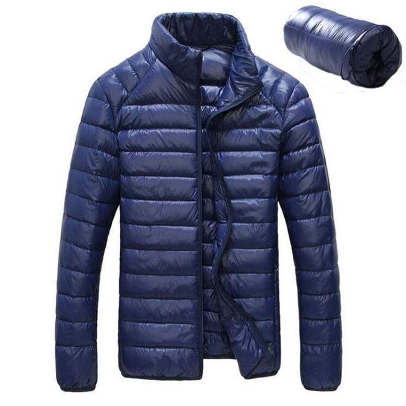 Ultraleicht 90 % Weiße Daunenjacke Für Herren Chaqueta Hombre Winddicht Lässiger Parka Für Ultraleichte Dünne Herrenjacken Größe M-3xl - Schwarz