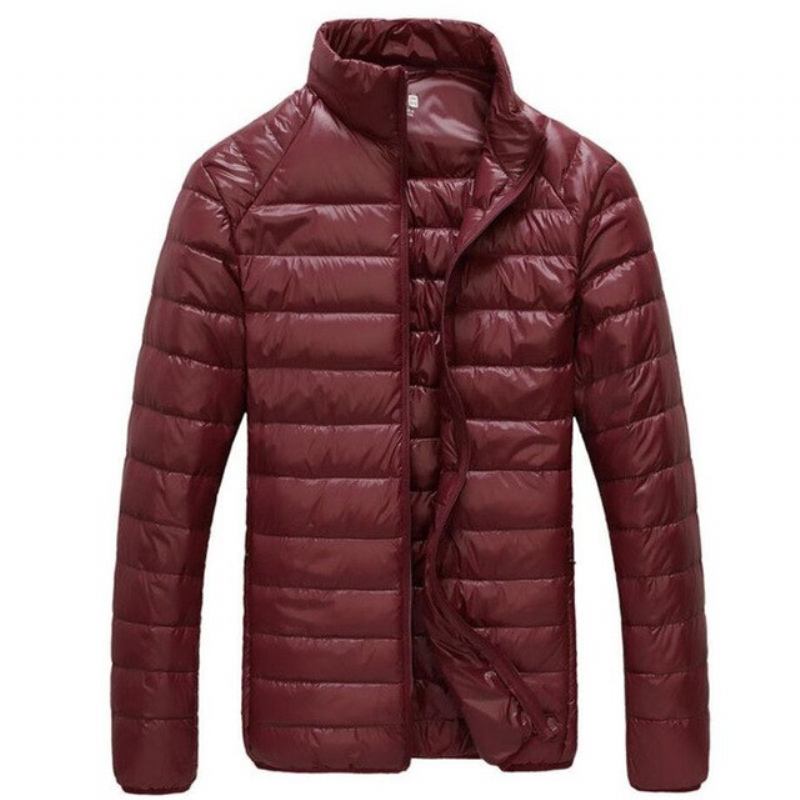 Ultraleicht 90 % Weiße Daunenjacke Für Herren Chaqueta Hombre Winddicht Lässiger Parka Für Ultraleichte Dünne Herrenjacken Größe M-3xl - Schwarz