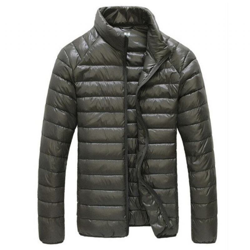 Ultraleicht 90 % Weiße Daunenjacke Für Herren Chaqueta Hombre Winddicht Lässiger Parka Für Ultraleichte Dünne Herrenjacken Größe M-3xl - Schwarz