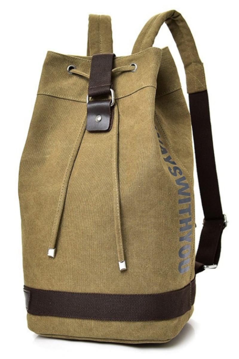 Große Kapazität Reisetasche Für Männer Tasche Bergsteigerrucksack Herren Canvas Bucket Schultertaschen Rucksäcke