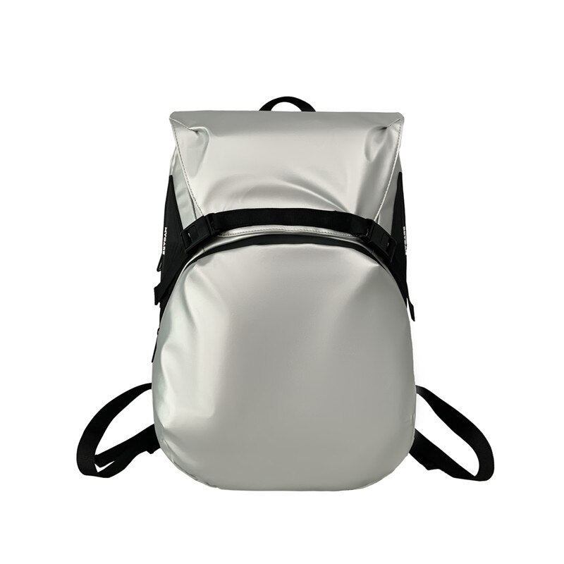 Hochwertiger Wasserdichter Herren-rucksack Designer Silberner Glasiger Schulrucksack Urbaner Rucksack Für Teenager-mädchen - Schwarz