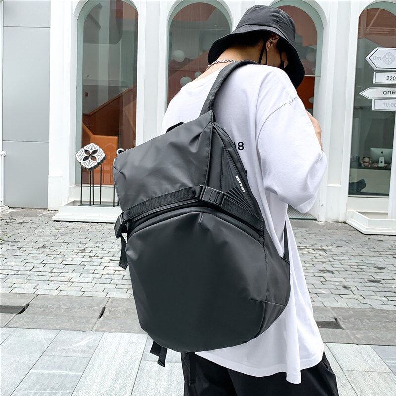 Hochwertiger Wasserdichter Herren-rucksack Designer Silberner Glasiger Schulrucksack Urbaner Rucksack Für Teenager-mädchen - Schwarz