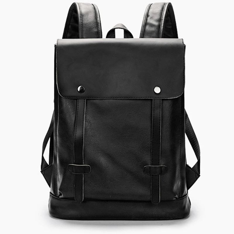 Lederrucksack Rucksack Für Herren Hochwertiger Wasserdichter Outdoor-reiserucksack Im Retro-stil - Schwarz