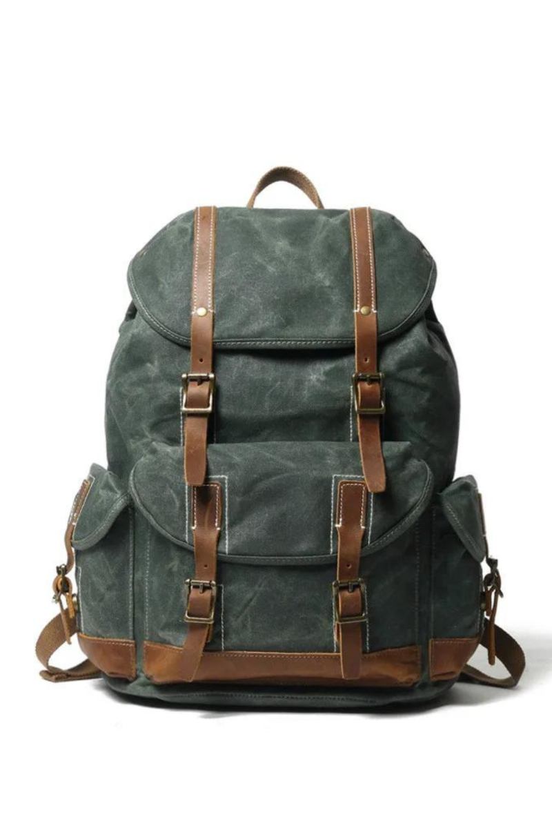 Retro-rucksack Für Outdoor-reisen Mit Großem Fassungsvermögen Einfacher Herren-magnetverschluss