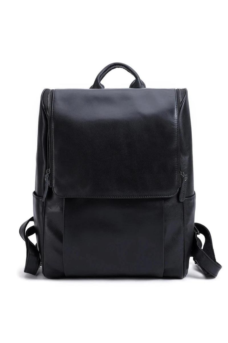 Rucksack Aus Echtem Leder Für Herren Vintage-business-reisetaschen Für