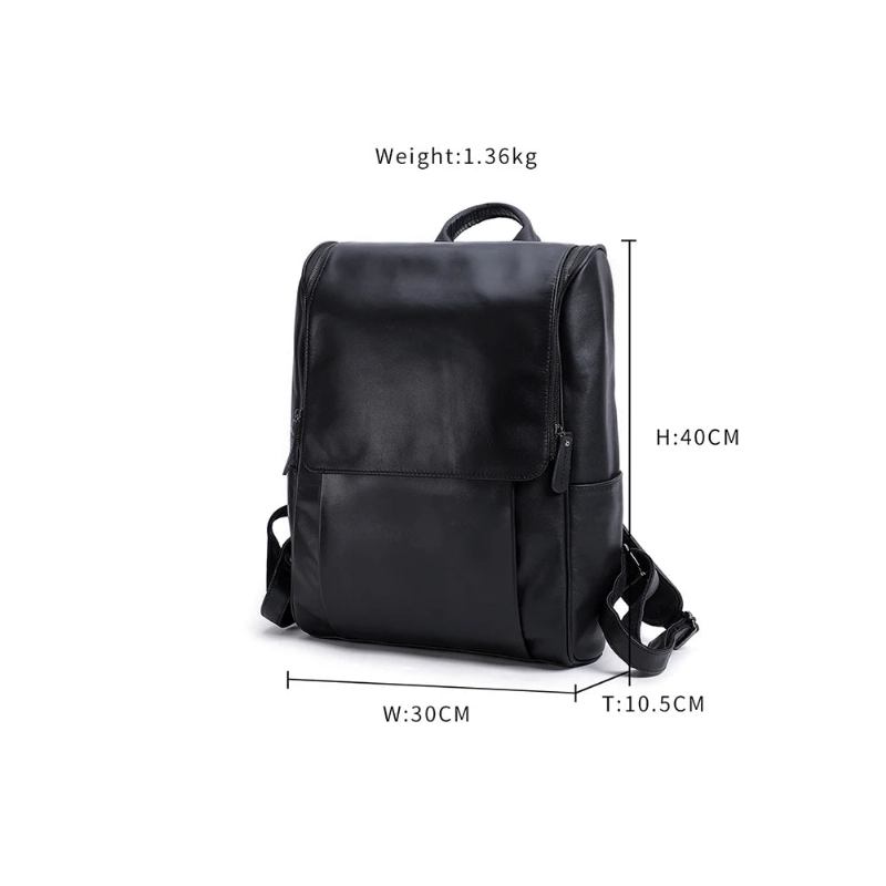 Rucksack Aus Echtem Leder Für Herren Vintage-business-reisetaschen Für - Grün