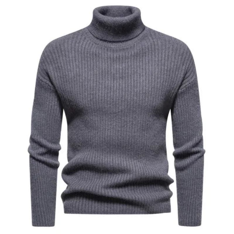 Herbst Winter Pullover Herren Rollkragenpullover Warme Tops - Rosa