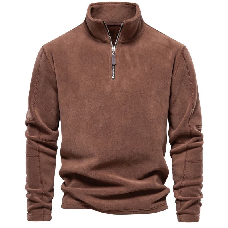 Herren-sweatshirt Mit Reißverschluss Pullover Für Den Winter Herrenbekleidung Windjacken Für Herren - Grau