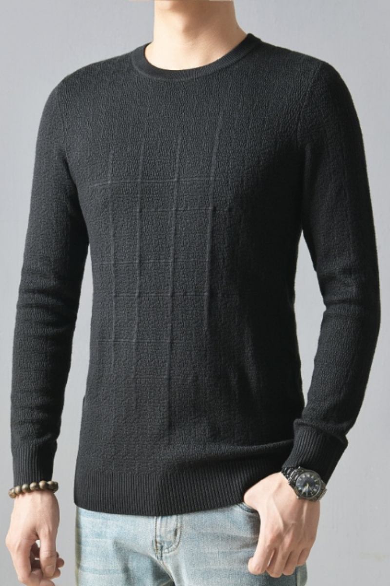 Herrenpullover Cardigan Business Gentleman Lässig Einfarbig Taschen Bequeme Passform Strickjacken Männer Mantel Kleidung