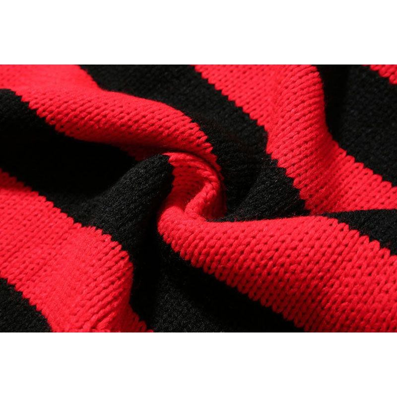 Herrenpullover Mit Reißverschlüssen Dickes Fleece Warm Schwarz Lässiger Winter-cardigan Für Männer Aus Wolle - Rot