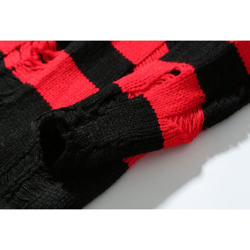 Herrenpullover Mit Reißverschlüssen Dickes Fleece Warm Schwarz Lässiger Winter-cardigan Für Männer Aus Wolle - Rot