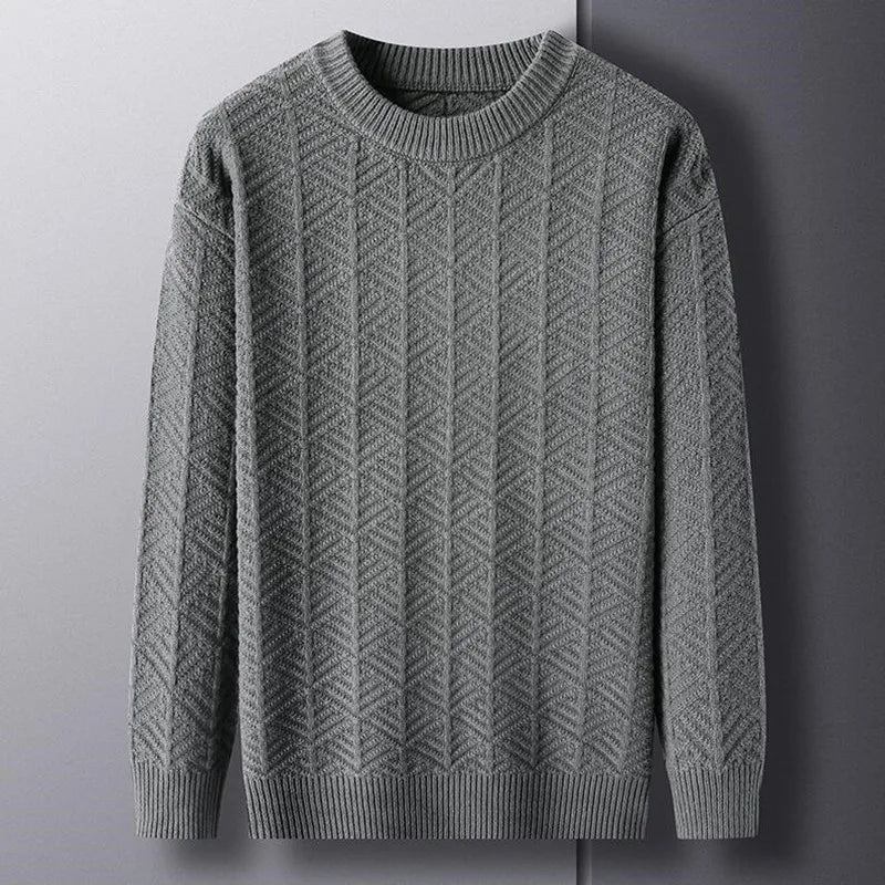 Kaschmirpullover Für Herren Mit Rundhalsausschnitt Neues Frühlings-t-shirt Strickhemd Für Jugendliche Hochwertiges Lockeres Unterhemd - Grün