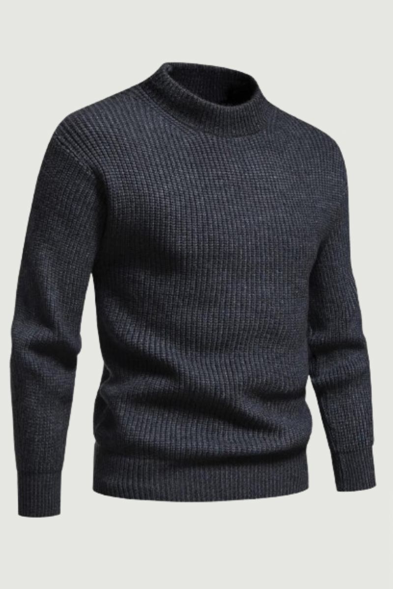 Kleidung Für Herren Rollkragenpullover Strickpullover Einfarbig Langärmeliger Pullover Für Übergroßer Reißverschluss Basic-mäntel