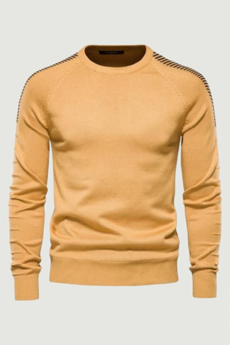 Pullover Mit Überschnittenen Ärmeln Für Herren Lässig Rundhalsausschnitt Slim Fit Für Warmer Winterpullover Für