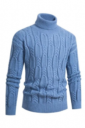 Rollkragenpullover Aus Jacquard Warmer Vintage-pullover Pullover Marque Luxe-pullover