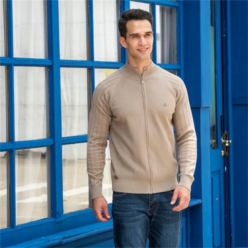 Strickjacke Für Herren Lässig Winter Pullover Für Basic - Grün