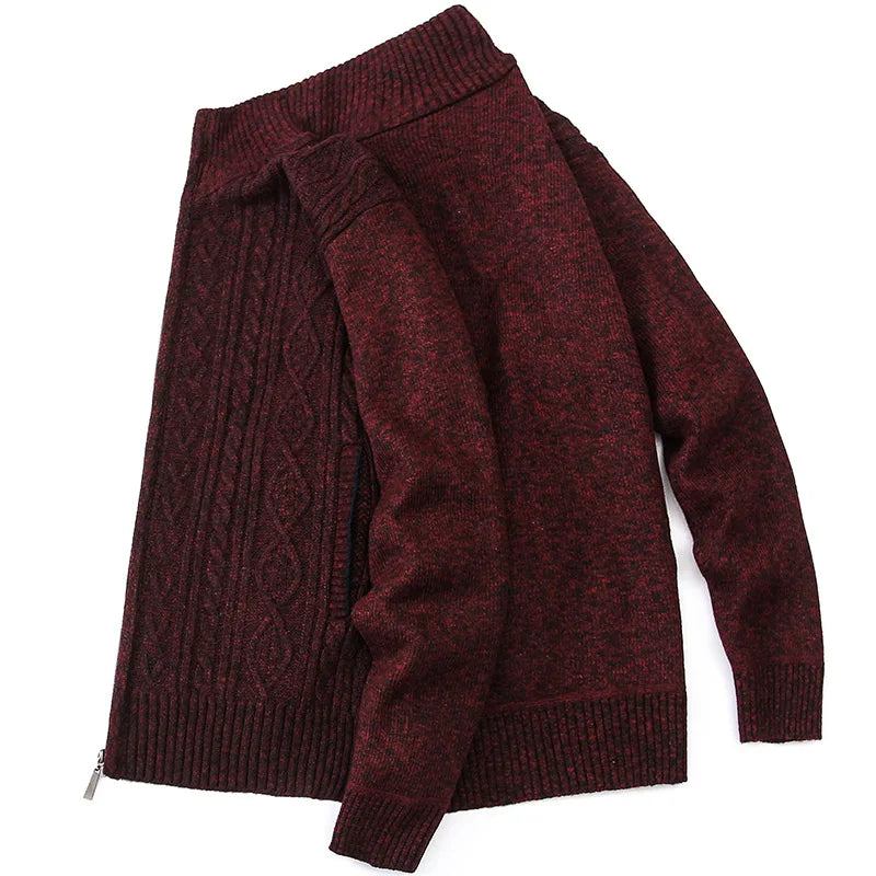 Strickjacke Herren Pullover Herbst Winterjacken Strickmantel Lässig - Blau