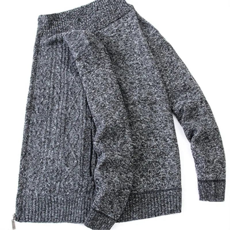 Strickjacke Herren Pullover Herbst Winterjacken Strickmantel Lässig - Blau