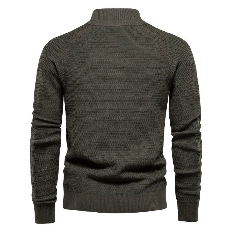 Wollpullover Für Herren Kleidung Herbst Winter Streetwear Pullover Strickwaren - Grün