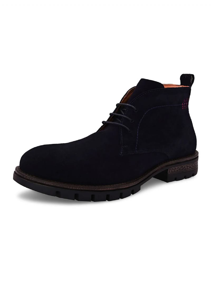 Herren-chelsea-stiefel Für Frühling Und Herbst Hohe Passform Klassischer Freizeitstil - Schwarz