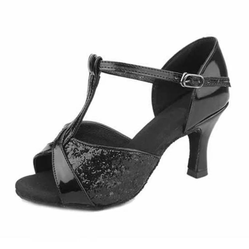 Damenschuhe Mädchenschuhe Damensandalen - 5 cm Schwarz 